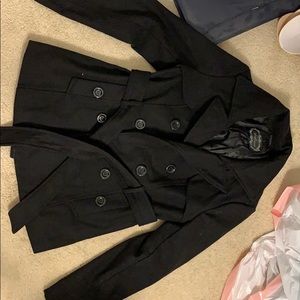 Black pea coat/trench coat